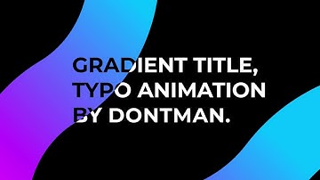 Gradient Titles - Titles | After Effect Template