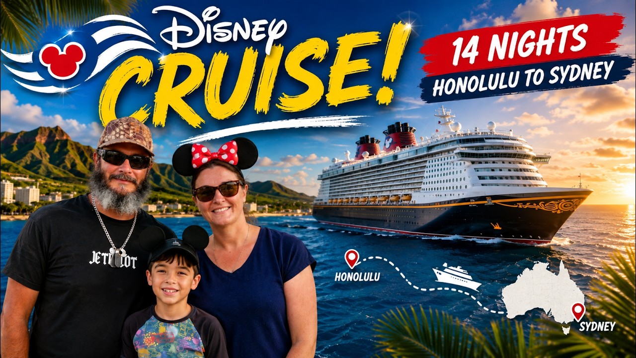 We Cruised Disney from Hawaii to Sydney… 14 Nights at Sea! 🚢