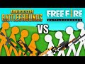 PUBG vs Free Fire - Stickman Animation