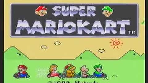 Super Mario Kart Intro (Super Nintendo)