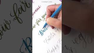 'Butterfly' Written in Modern Calligraphy ✨ Get Worksheets in Calligraphy Skool #calligraphy