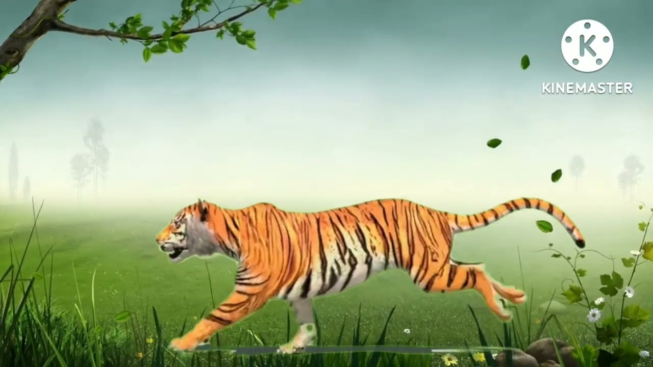 ⁣bachoo tiger ??? bhag raha hai pakroo @Kid's Animation Videos & Entertaiment