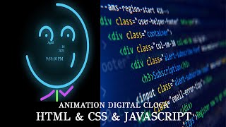 Happy Face Animation  Digital Clock in HTML & CSS & JAVASCRIPT || Digital Clock || Free Sorce Code screenshot 2