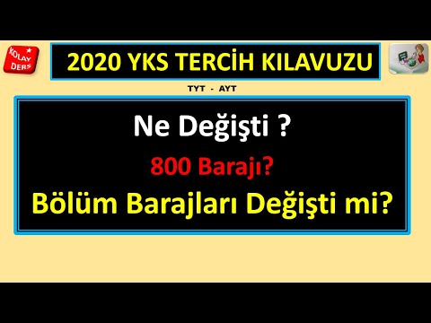 2020 YKS TERCİH KILAVUZU NE DEĞİŞTİ | Kontenjanlar Ne Oldu ?