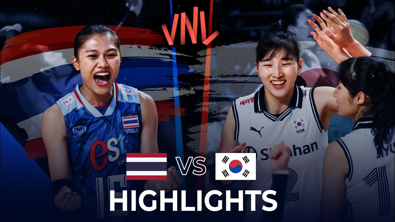 THAILAND vs KOREA Highlights Womens VNL 2023