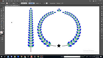 Use Art brush in Adobe Illustrator// How To Create a Laurel Wreath Vector// Illustrator tutorial