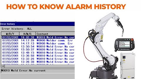 How to Check Alarm History in Panasonic Robot|| How to Find Alarm in Panasonic Robot|| Kuka Fanuc