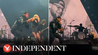 Steph Curry joins Paramore on stage to sing 'Misery Business' with Hayley Williams