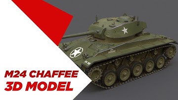 M24 Chaffee - 3d model