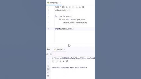 Remove Duplicates in Python in 1 Line#coding #pythonprogramming #python