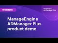 Manageengine admanager plus product demo