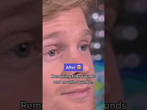 Remove disgusting mouth sounds from your audio in one click 👄 #ai #artificialintelligence #audio #cl