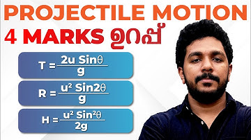 Plus One Physics | Motion in a Plane | Projectile Motion | 4 Mark ഉറപ്പ്