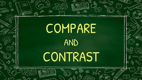 Comprehension Strategy: Compare & Contrast