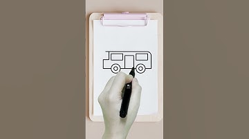 how to draw a bus