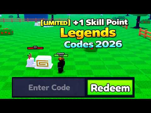 [LIMITED] +1 Skill Point Legends Codes 2026 *Roblox*