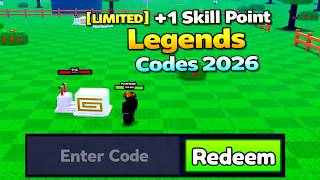 [LIMITED] +1 Skill Point Legends Codes 2026 *Roblox*