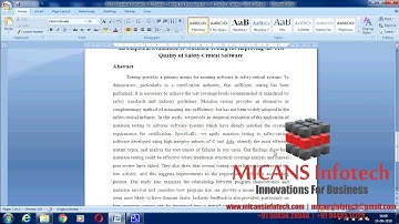 An Empirical Evaluation of Mutation Testing for Improving the Test Quality- IEEE PROJECTS 2018