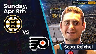 Free NHL Betting Pick- Boston Bruins vs. Philadelphia Flyers, 4/9/2023: Scott's Selections