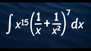 Integral of x^15 * (1/x + 1/x^2)^7 dx