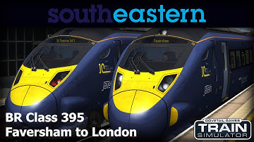 Faversham to London St. Pancras on a Class 395 Javelin - Train Simulator timelapse