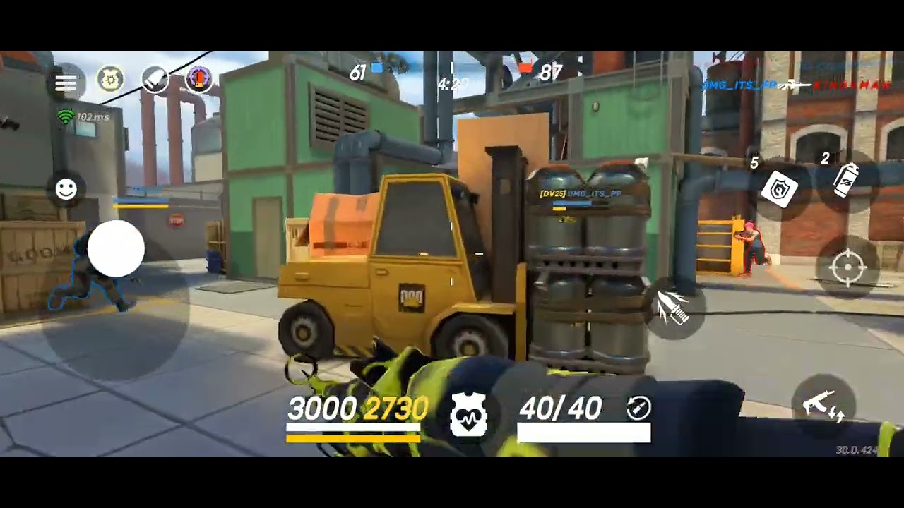 Guns of Boom I Phone gameplay against groups