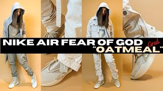 $700 Sneaker GRAIL Unboxing! Nike Air FEAR OF GOD 1 Oatmeal | ANY Regrets? How to Style + Review
