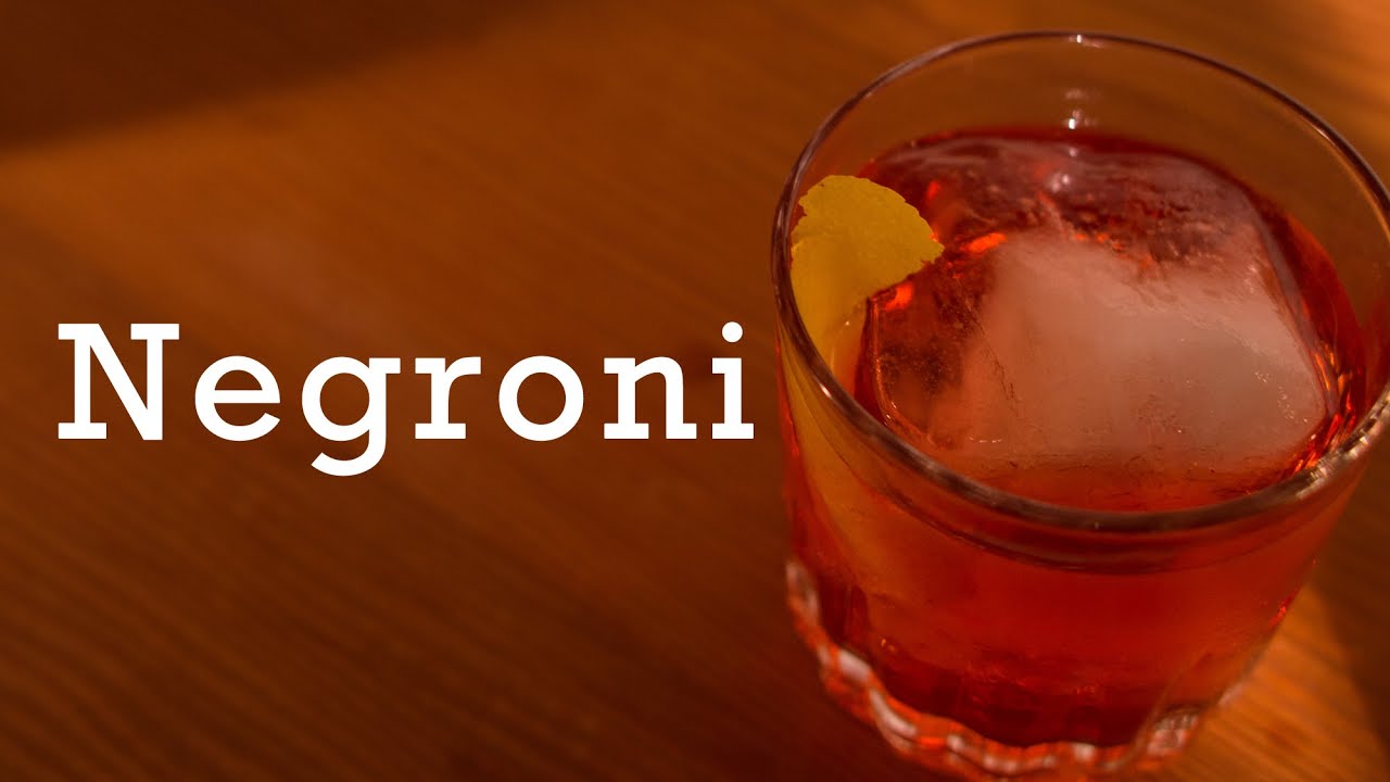 Negroni cocktail from Better Cocktails at Home