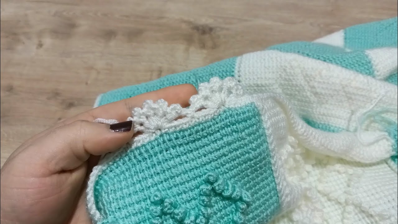 BATTANİYE BİRLEŞTİRME / BATTANİYE KENARI OYA YAPIMI / Blanket JOINING / edge embroidery