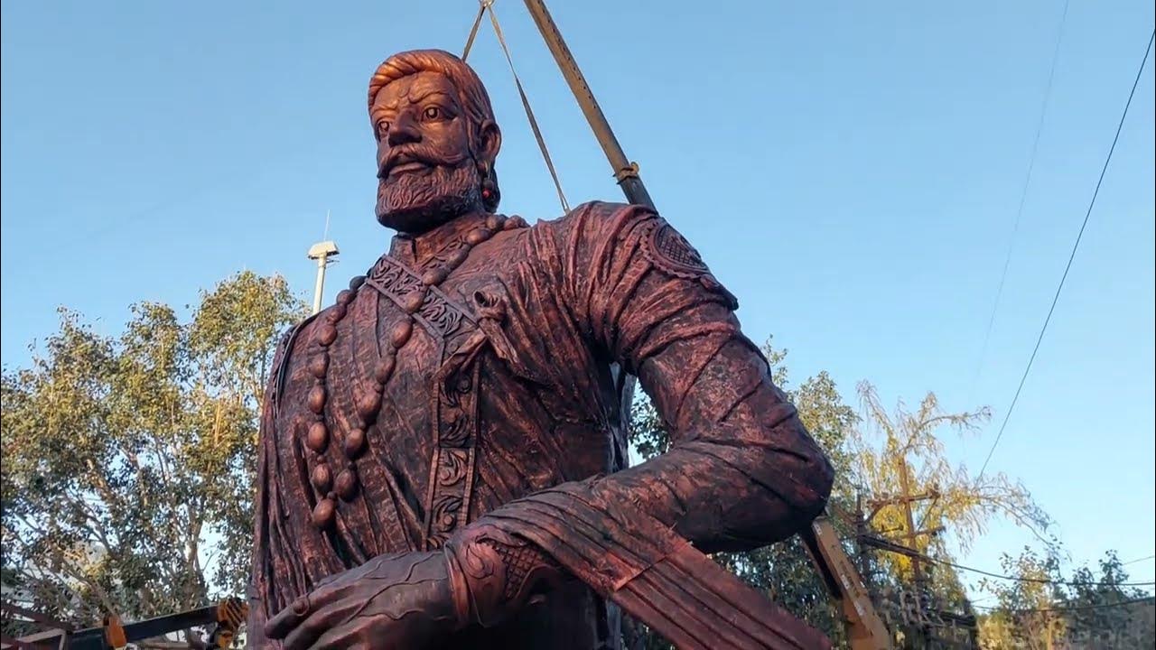The tallest statue of Chhatrapati Shivaji Maharaj in the world in making 61 feet tall YouTube
