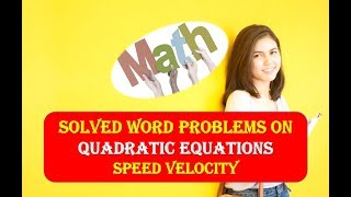 Famous Solved Speed Velocity Downstream Upstream Word Problems on Quadratic Equations Wealth