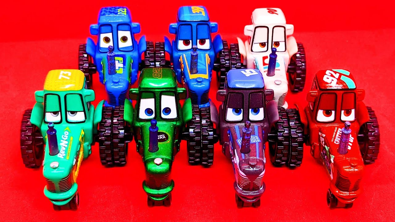 ミニカー sa713 Pixar Cars Supercharged Tractor New - REV-N-GO RACING TRACTOR #73 - Pixar Cars - TRACTOR TRAINING