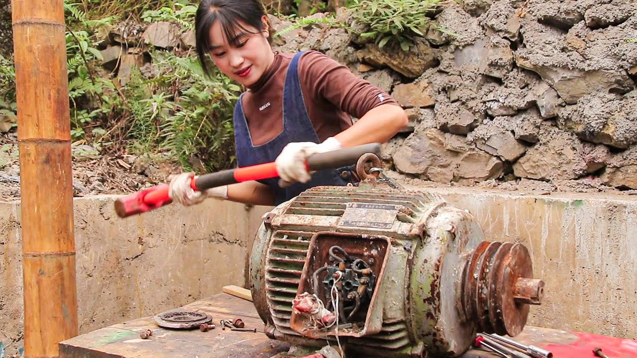 💡 Genius Girl Repairs the 1992 Irreparable Damage Motor, Shocked the