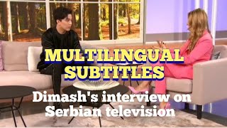 Interview with Dimash on Serbian TV /with SUBTITLES (RU, ENG, SPA...) RTS TV, Dec-5-2023 #dq #dimash