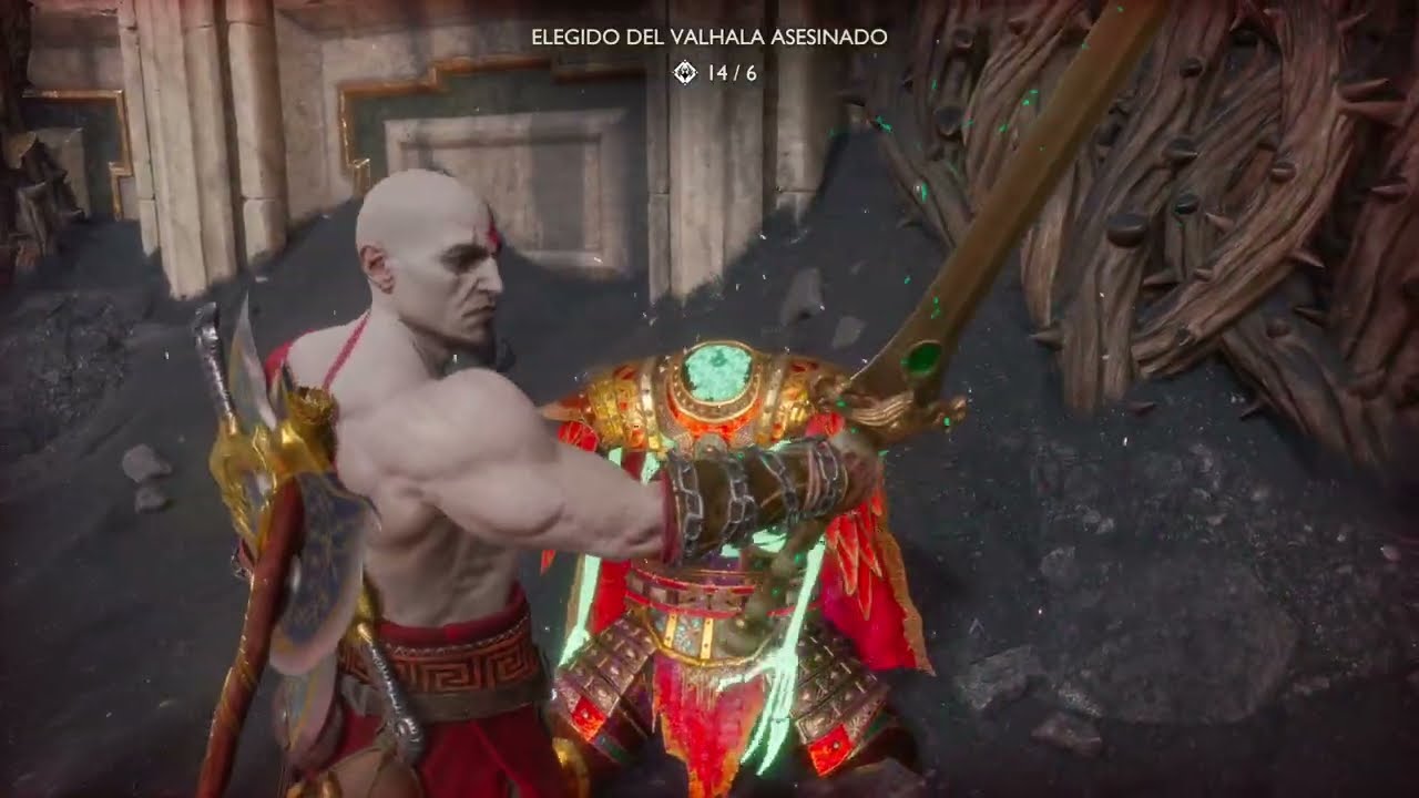 God of War Ragnarök Epica batalla entre Kratos y el temido Rey Berserker Hrolf Kraki