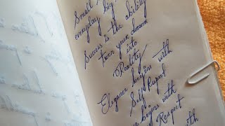 beautiful handwriting practice 😀