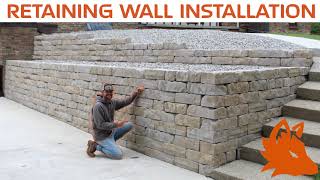 High Format Kodah Retaining Wall Installation