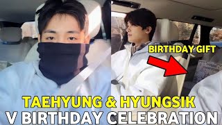 Bts Taehyung Celebrated His Birthday In Advance  With Wooga Squad Hyungsik Bts V New Update