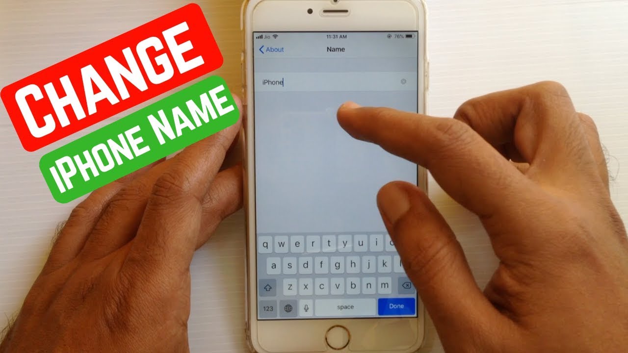 How to Change your iPhone Name YouTube