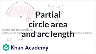 Partial circle area and arc length