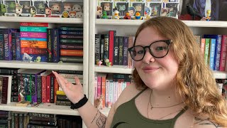 in-depth 2024 bookshelf tour ASMR | all of my books and trinkets (whisper ramble) ❣️ screenshot 4
