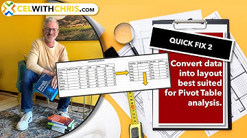 Quick Fix 2 :  Prepare data for proper analysis using unpivot