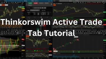 Thinkorswim Tutorial: How To Setup "The Active Trader Chart Tab"
