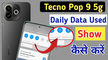Tecno pop 9 5g Enable daily data Used | Tecno pop 9 5g Enable Data Usage Notification Bar