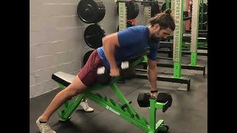 Alternating chest supported row