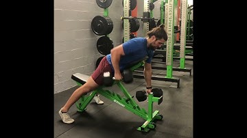 Alternating chest supported row