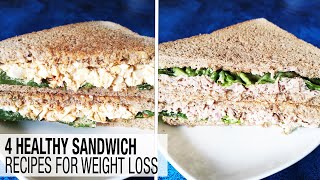 4 Healthy Sandwich Recipes For Weight Loss / 4 وصفات صحية لانقاص الوزن ????