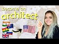 how FOREIGN/INTERNATIONAL architects or students get an ARCHITECTURE LICENSE in the United States