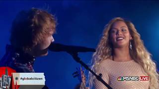 Beyonce Ft. Ed Sheeran - Drunk in Love  Live At The Global Citizen Festival 2015 HD