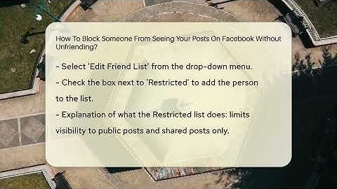 How To Block Someone From Seeing Your Posts On Facebook Without Unfriending? - Everyday-Networking